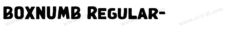 BOXNUMB Regular字体转换 BOXNUMB Regular字体转换